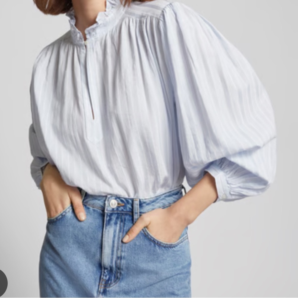 Blue Striped Blouse